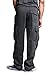 G-Style USA Men's Heavyweight Fleece Cargo Sweatpants DFP2 - Charcoal - Large