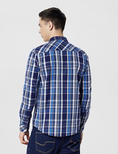 Image of Pepe Jeans Men's Regular Fit Full Sleeve Checkered Cotton Casual Shirt | Check Shirt for Man | Smart & Stylish | Multiple Styles | Mens Casual Shirts
