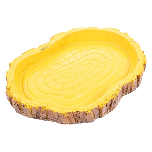 ORFOFE 爬虫類用フードボウル 耐久性素材 カメ トカゲ 飼育ケース対応 滑らかな表面で清潔に保てる ペットフード入れ 飲み水容器としても使用可能