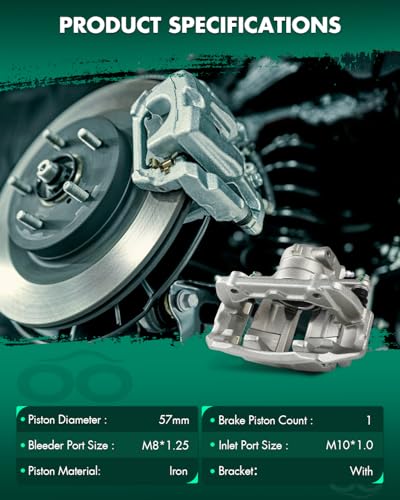 Image of SCITOO Front Brake Calipers With Bracket 19B3124 19B3125 Compatible For Mercedes-Benz For C240 2003-2005,For Mercedes-Benz For C280 2006-2007,For Mercedes-Benz For C320 2003-2005