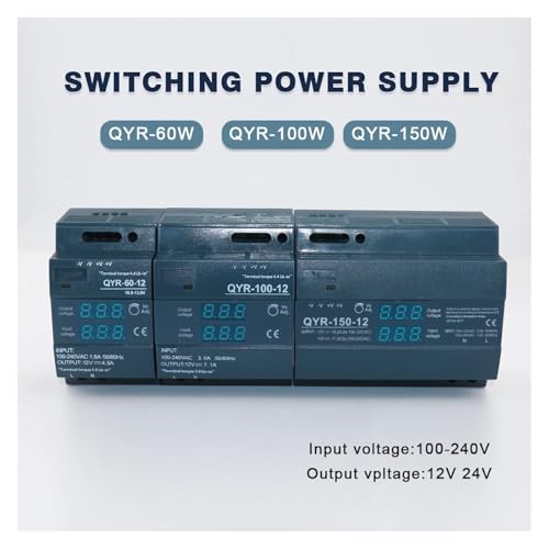 Alimentation à découpage rail AC-DC 12V 24V 100W pour usage industriel - 2