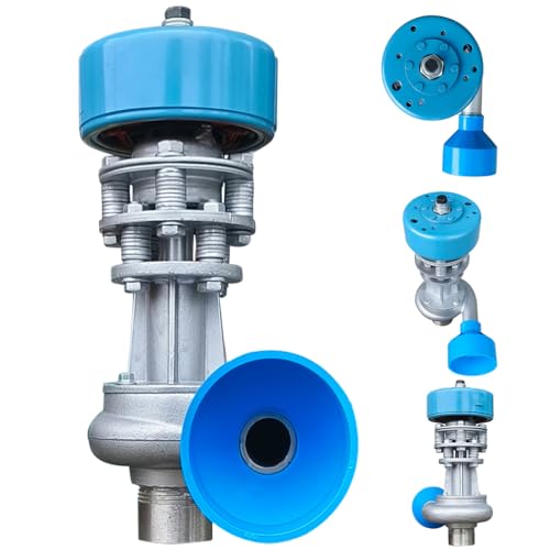 ZHOZHUT 1000W Micro Hydroelectric Generator 220V Single Pipe AC Hydro Generator Water Turbine Generator with Ballast and 75mm PVC Inlet Fitting, for Outdoor Camping, Lighting, Charging,1kw,220V