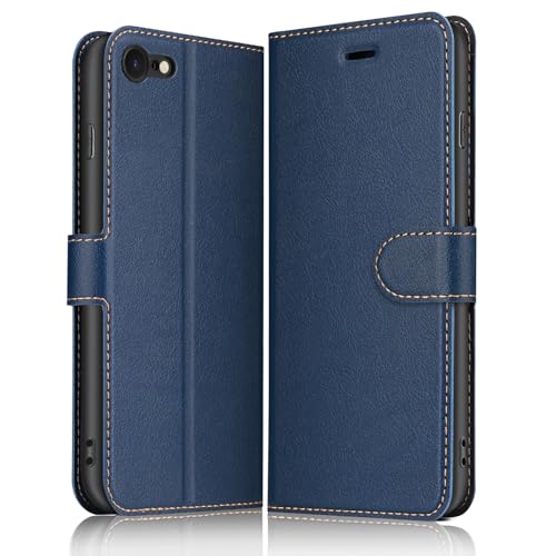 Ya en manzanajugosa.com: ELESNOW Funda para iPhone SE 2022 / iPhone SE 2020 / iPhone 8 / iPhone 7-4.7, Cuero Billetera Tarjetero Tapa Flip Protectora Carcasa Magnético para Apple iPhone SE 2022 / SE 2020/8 / 7 (Azul)