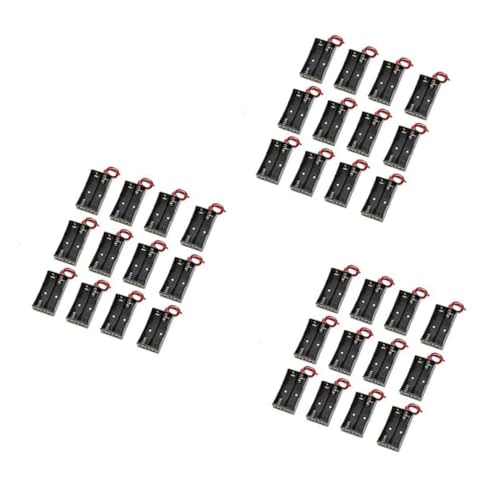 3 Set Portabatterie Per Con Connettore Per Batterie Aa E Resistente Per Uso Portatile 12 Pezzix3