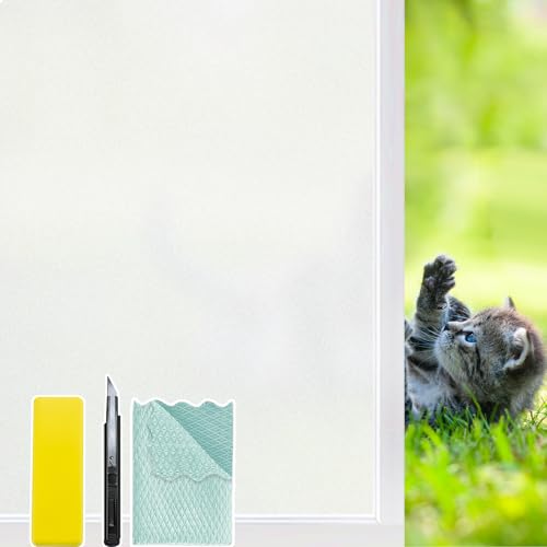 Película opaca para ventana con herramientas de instalación, 17.5 x 78.7 pulgadas miniatura 1