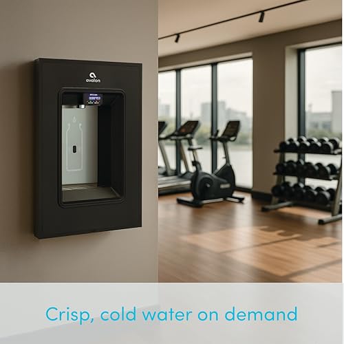 Image of Avalon in-Wall Bottle Filler, Sensor Dispensing, Self Cleaning, Digital Bottle Counter Display, Dual Filtration, WiFi Enabled, Black