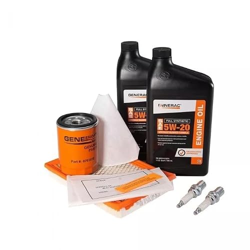 Genuine A0002074698 Maintenance Kit with Proprietary 5W-20 Synthetic Oil for 11k, Replacement for Generac OEM