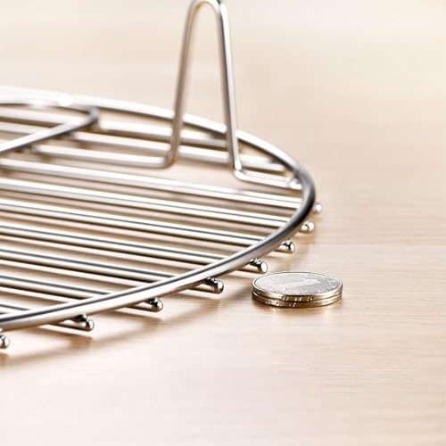 Grille de cuisson ronde en acier inoxydable durable pour barbecue et cuisson vapeur 20cm
