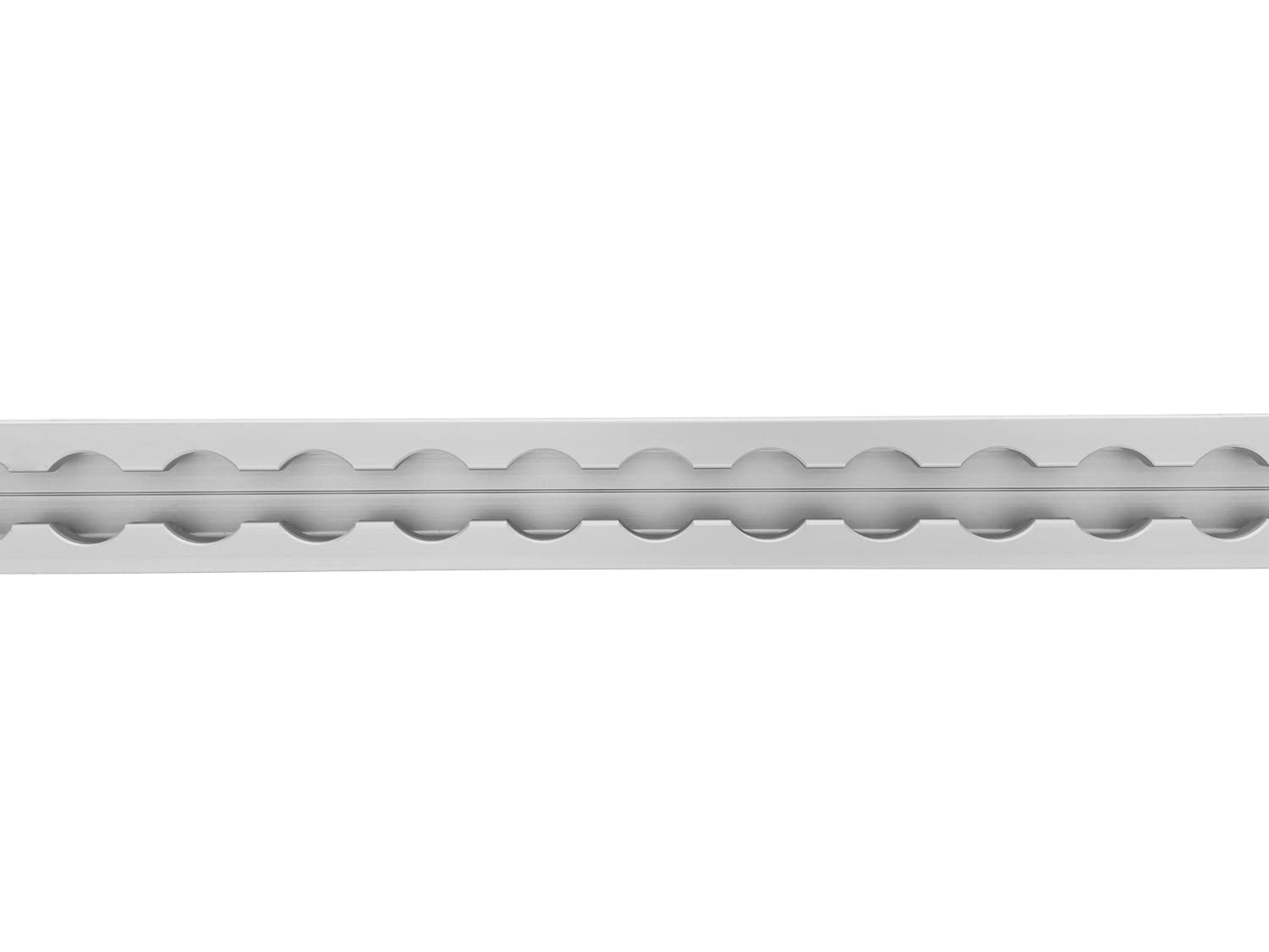 Airlineschiene eckig: 34 x 13 mm, 2.000 mm, 4er Set | Zurrschiene | 200 cm | kompatibel mit Fittingen | Silber eloxiert | für Transporter, Wohnwagen, Sprinter UVM. | Aluminium | 2 m