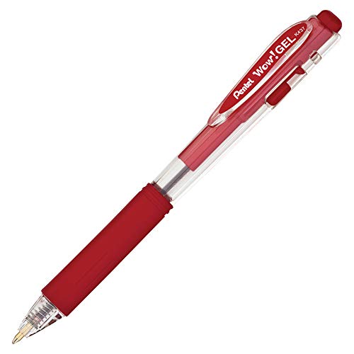 Bolígrafo Gel Retráctil Pentel Wow! 0.7mm Tinta Roja x12 miniatura 4