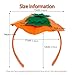 Dancepanda Halloween Pumpkin Headband Pumpkin Hat for Women Adult Kids -Pumpkin Headband hat Dress Up Headband (Leaf style)