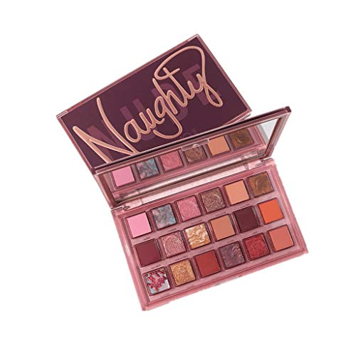 BKSYOFU 18 colores Professional Mujeres Ojo Sombra Cosmética Impermeable A Impermeable Largo Tierra Color Pomergranate Semillas Sombra de ojos Paleta Maquillaje
