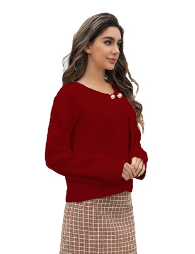 Image of Women Sweater Coat Spring Fall Irregularity Cardigan 2 Buttons Long Sleeve