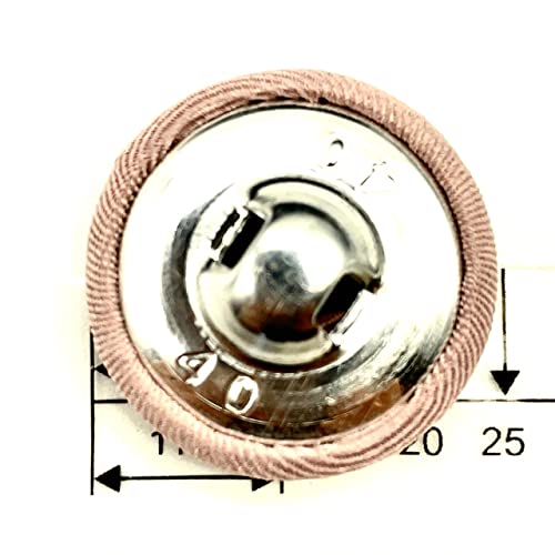 Lmlliang 10Pc Pink Btriped Fabric Covered Sewing Buttons With Metal Shank,Striped Fabric Buttons For Clothes,Dress,Suits,Diy Projects,Sewing Accessories25Mm #TOP2