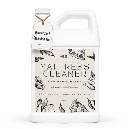 Geode Mattress Cleaner & Deodorizer &ndash; Natural Enzyme Formula for Stain & Odor Removal, Sweet Lavender Aroma, Eco-Friendly & Non-Toxic, Safe for All Fabrics &ndash; Gallon (128fl oz)