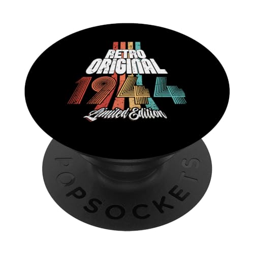 1944 Vintage Cumpleaños Retro Edición Limitada Hombres Mujer PopSockets PopGrip Intercambiable