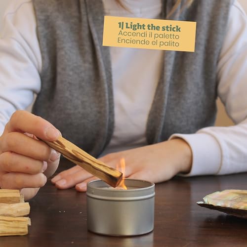 NIRDOSH - Palo Santo Sticks Bulk PALITO from Ecuador - 7 Natural Incense Smudge Sticks 3.94 in - Natural Palo Santo Wood for Yoga and Meditation - Original Bursera Graveolens - Image 5