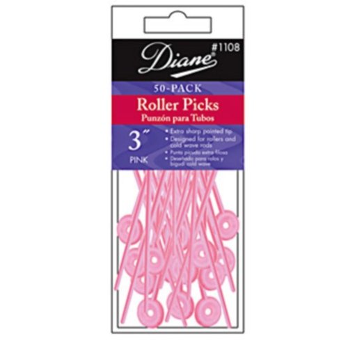 Diane Roller Pick Pink, 50 Count #TOP12