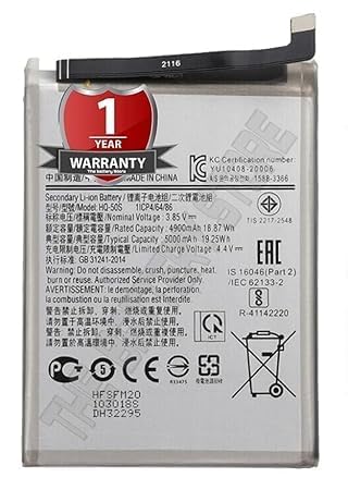 Image of Original HQ-50S Battery for Samsung A03, A03S, F02S, A02S, M02S, M02S, M025, A025F Battery with 1 Year Warranty ***(B00223)