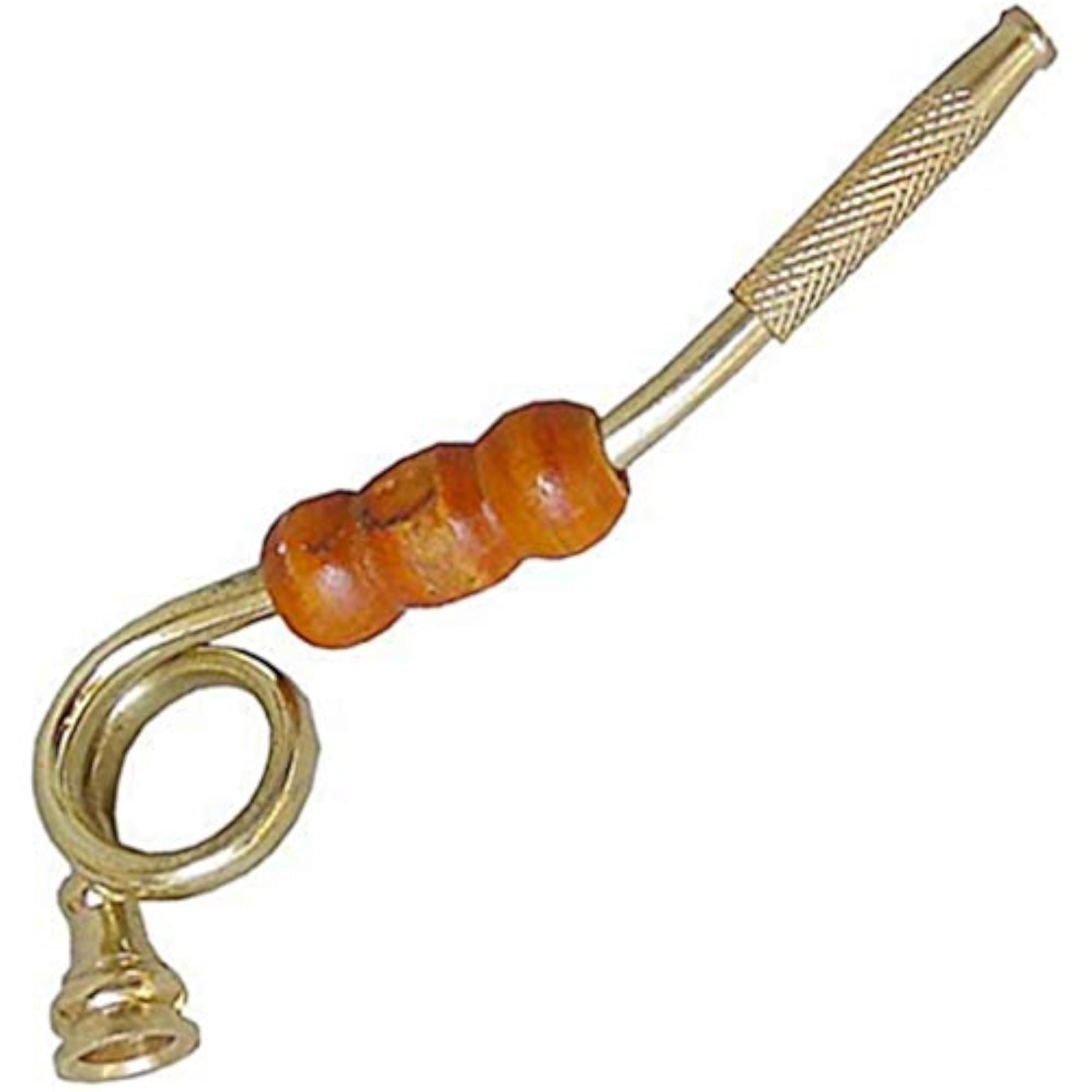 Handcrafted Brass Cigarette Pipe Holder, Classic Style