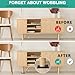 Furniture Leveler 12pcs Kit Size Variety | Multi-Purpose Rubber Shim for Leveling Feet Stable | Anti-Wobble Pad for Uneven Table, Dresser Leg, Toliet and More Furniture | Prevent from Wobbling