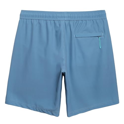 maamgic Mens Swim Trunks 9 Inch with Mesh Lining Bathing Suit Stretch Board Shorts with Zip Pockets for Swimming2