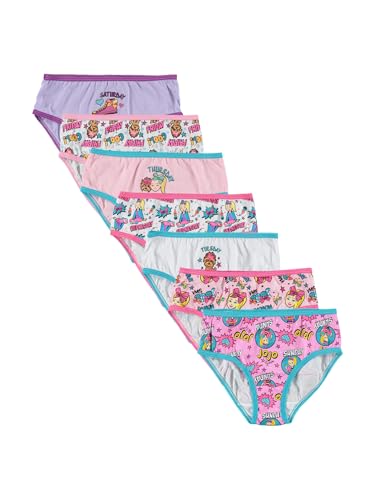 JoJo Siwa Girls Underwear Multipacks available in Sizes 4, 6, 8 and 10, 7-Pack 100% Combed Cotton_Day of the Week, 6