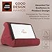 Flippy Original Tablet Pillow Stand & iPad Holder, Gift for Book Lovers & Readers, Multi-Angle Stand with Storage for Lap, Desk & Bed, Compatible with Kindle, Fire, iPad & Samsung, Nebbiolo