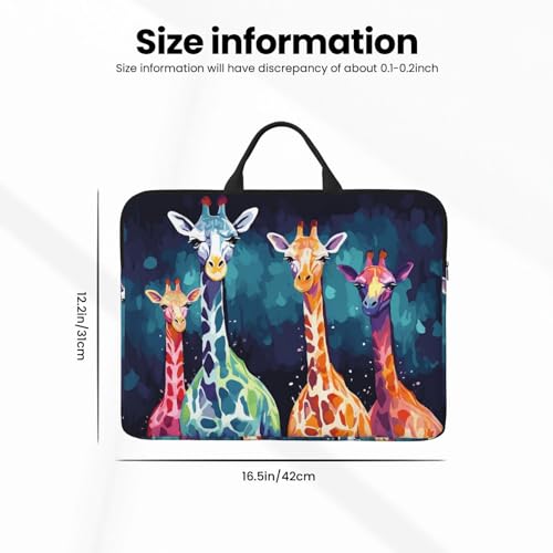 Funda para portátil 14 pulgadas Colorful Giraffe Fans Lovers miniatura 2