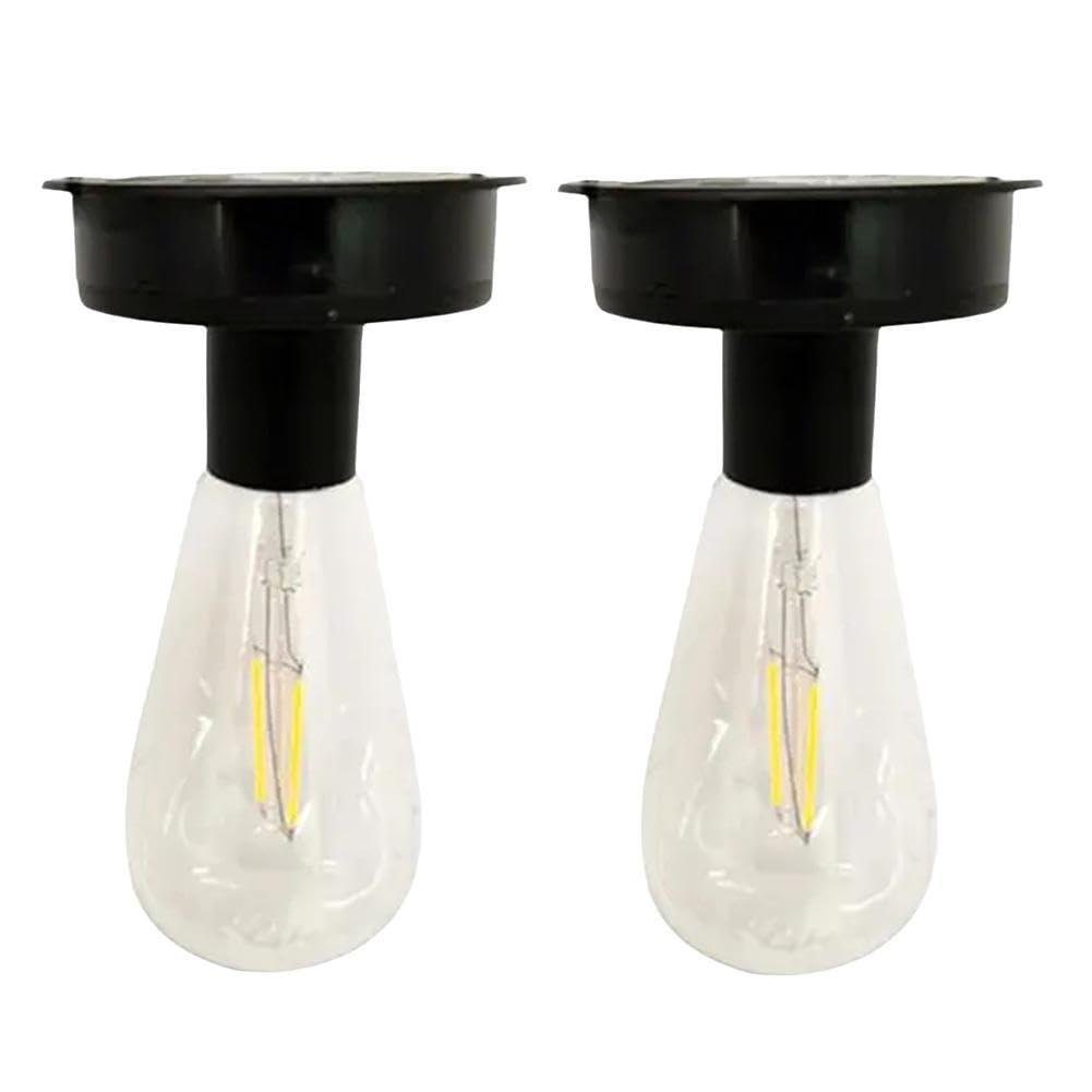 2PCS Garden Lights Solar Panel Replacement LED Module Bulb Light with