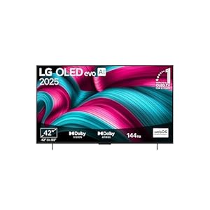 LG OLED42C5ELB TV 42 Zoll (106 cm) 4K OLED evo AI TV (α9 Gen8 4K AI Prozessor, webOS 25, 120Hz (VRR bis zu 144Hz)) [Modelljahr 2025]