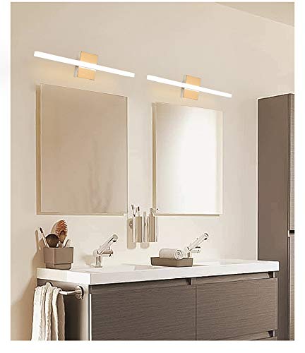 Yhtlaeh Vanity Light 12W 19.88Inches Led 4000K Natural White Acrylic Chrome Rectangle Tube For Bathroom/Bedroom Vanity Light #TOP4