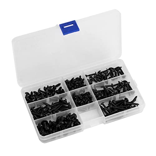 200Pcs Carbon Steel, Round Head Automotive Interior Screws Set Screws Kit A Tete Bombee Self Tapping Screw Tools Accessories #TOP6