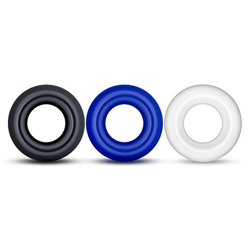 Stay Hard - Soft Stretchy Donut Cockrings - Male Enhancement Cock Rings - 3 Pack - Penis Enhancing Sex Toy For Men #TOP2
