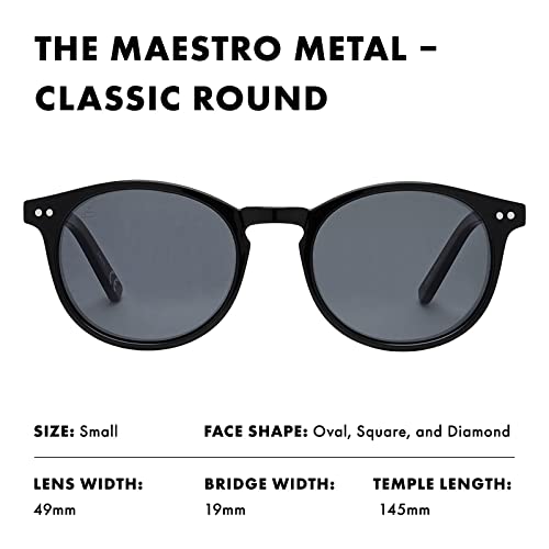 Image of PRIVE REVAUX Unisex-Adult Maestro M /S Round Sunglasses