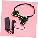 LIFKOME Fashionable Party Bow Tie Green Flashing Tie Led Lights for Dress up No Battery Required