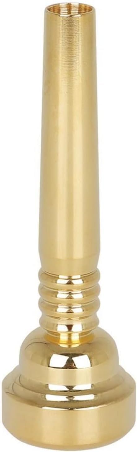 17c Bocchino per Tromba Bocchino per Tromba Professionale in Ottone con Tono Ricco, Gold, 3.43 * 1.06 * 1.06 Inches