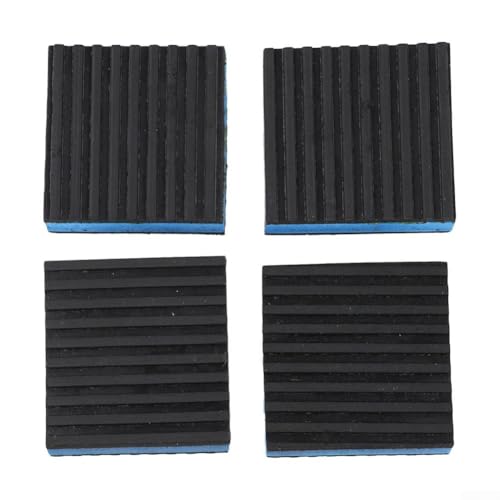 4 amortiguadores de choque de goma EVA 120x120x22m m para las mini unidades del condensador de la pompa de calor dividida fundaciones del compresor de aire y el equipo al aire libre