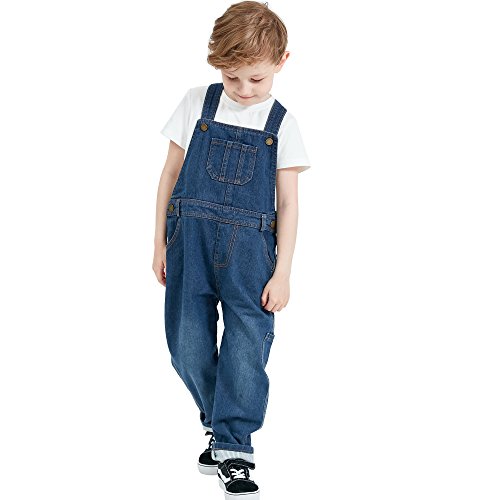 Grandwish Boys Casual Denim Bib Overalls 8 #TOP1