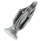 TOVINANNA Estatua Vintage Virgen María en Aleación de Zinc Cuidadosamente Tallada y Pulida para Decoración Retro del Tablero del Coche y Ambiente Elegante Hogar