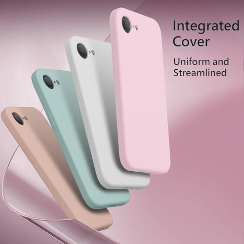 Image of FireNova Magnetic for iPhone 17e Case /iPhone 16e Case, Compatible with MagSafe, [Silicone Camera Protection] Microfiber Lining Phone Case, 6.1 inch, Chalk Pink