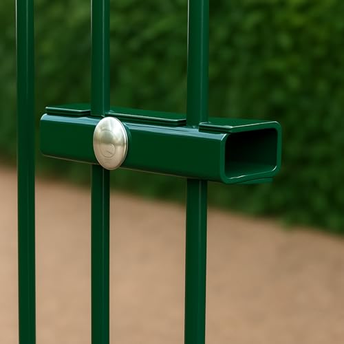 WDB - U-Mattenverbinder Gittermattenverbinder 10er Pack, U-Form, kompatibel mit 656 & 868 – Verzinkt, Grün RAL 6005