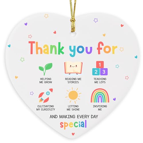 Teacher Christmas Ornament 2025 - PreK Teacher Gifts, Daycare, Preschool,