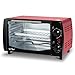 Produktbild WOLTU BF08rt Minibackofen 12 Liter, 800 Watt Toasterofen | Pizzaofen | Backblech mit Timer Mini Backofen für Pizza, Toast, Truthahn, Hot Dogs Rot