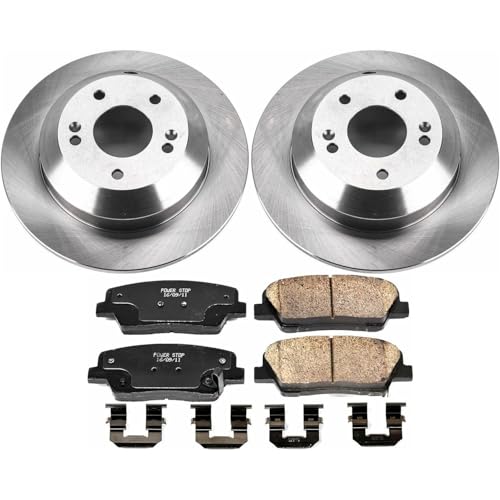 Power Stop KOE7062 Autospecialty Rear Replacement Brake Kit-OE Brake Rotors & Ceramic Brake Pads For Kia Sorento 2016-2020 [Model Specific] - Thumbnail 2