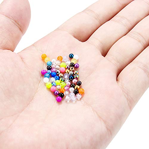 Ftovosyo 60PCS 16G Surgical Steel & Plastic Glow in The Dark Replacement Balls Body Jewelry Piercing Externally Threaded Barbell Parts4
