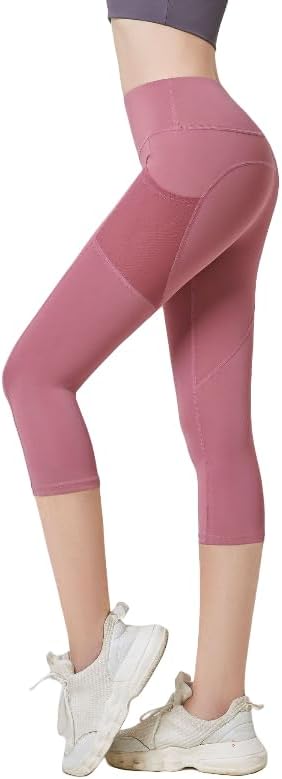 High Waist Yoga Pants for Women - Tummy Control Squat Proof Leggings, Naked Feeling Seamless Workout Running Gym Fitness