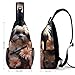 LPSADGF Small Crossbody Sling Backpack Shih Tzu Dog And Flowers Chest Bags for Traveling Chest Fashion Shoulder Bag
