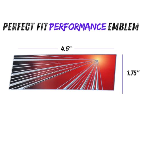 Image of Metal Performance Ludicrous Emblem Logo Decal Sticker for Tesla Model Y Juniper Launch Edition (Juniper Performance)
