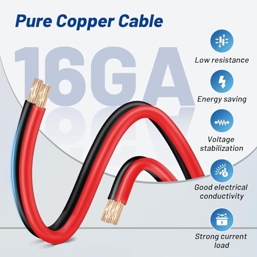 Cable de alimentación CB de 3 pines y 15A con conductores de alta conductividad 12V 3